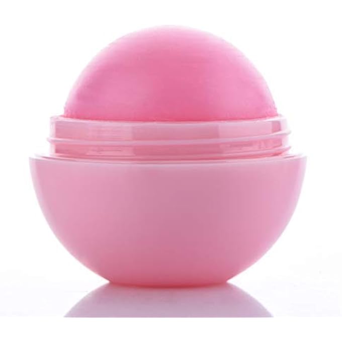 ROMANTIC BEAR 2 PCS BALL SHAPED NATURAL PLANT WOMEN MAKEUP LONG LASTING NUTRITIOUS WINTER PROTECT LIP BALM (ROSE & PINK) - Image 2